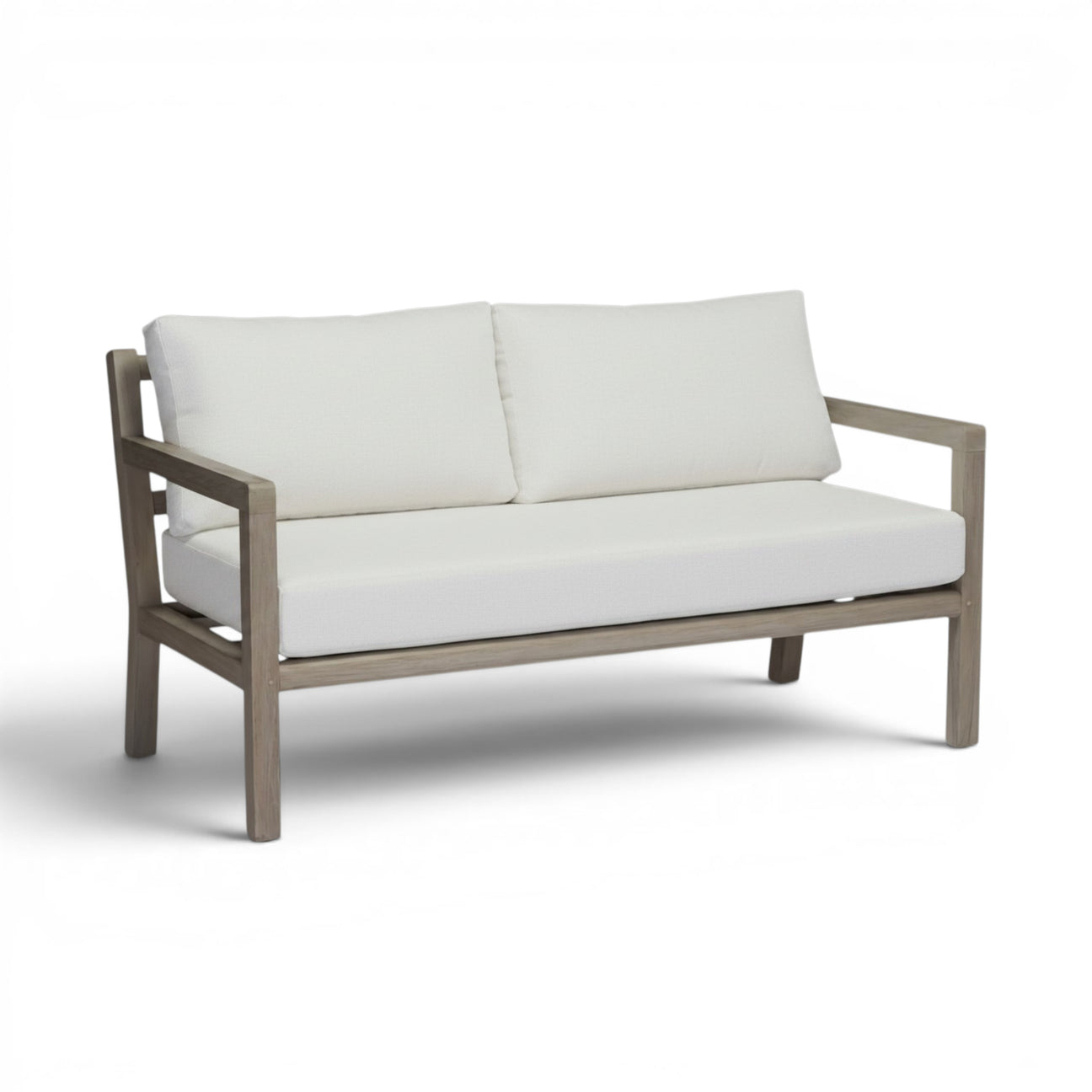 Juliet Weathered (Ready to Ship) Teak A-Grade Outdoor Sectional Loveseat