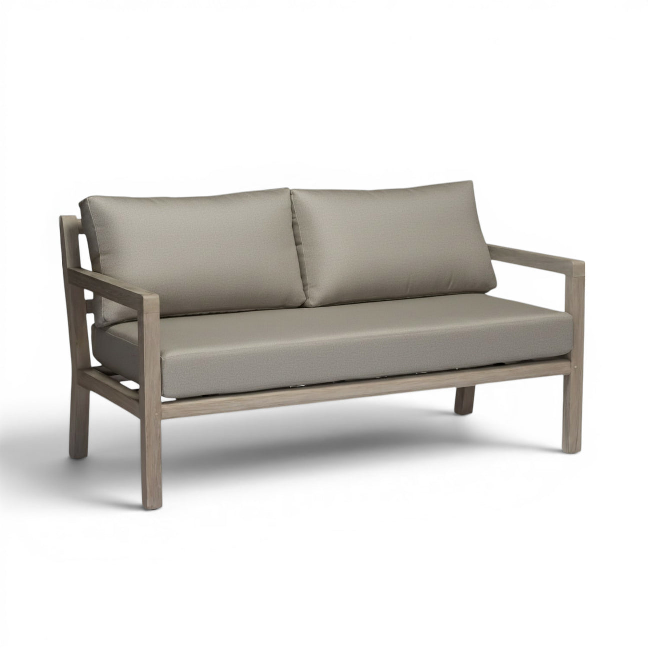 Juliet Weathered (Ready to Ship) Teak A-Grade Outdoor Sectional Loveseat