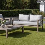 Juliet Weathered Teak Outdoor Loveseat Teak Warehouse
