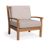 Naples Teak Outdoor Club Chair - Teak Warehouse