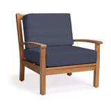 Naples Teak Outdoor Club Chair - Teak Warehouse
