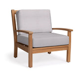 Naples Teak Outdoor Club Chair - Teak Warehouse