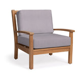 Naples Teak Outdoor Club Chair - Teak Warehouse