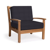 Naples Teak Outdoor Club Chair - Teak Warehouse