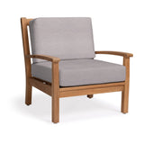 Naples Teak Outdoor Club Chair - Teak Warehouse
