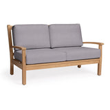 Naples Teak Outdoor Loveseat - Teak Warehouse