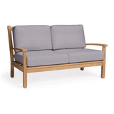 Naples Teak Outdoor Loveseat - Teak Warehouse