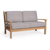 Naples Teak Outdoor Loveseat - Teak Warehouse