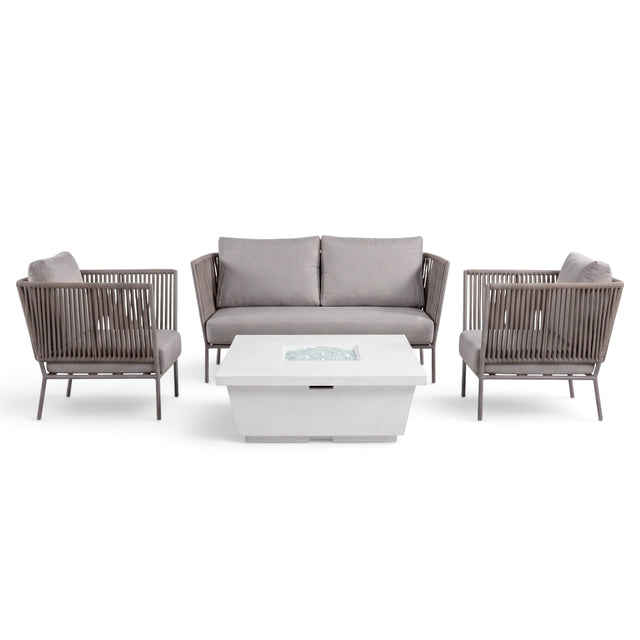 Catalina Beach + White Fire Place: Ready To Ship — Receive in 3 Weeks or Less