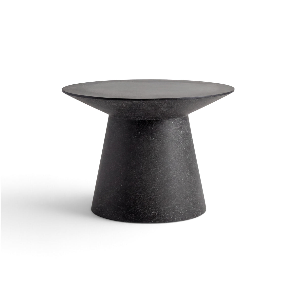 Holly Concrete Outdoor Side Table (Black)