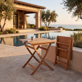 Regatta Square 31" Folding Teak A-Grade Outdoor Dining Table