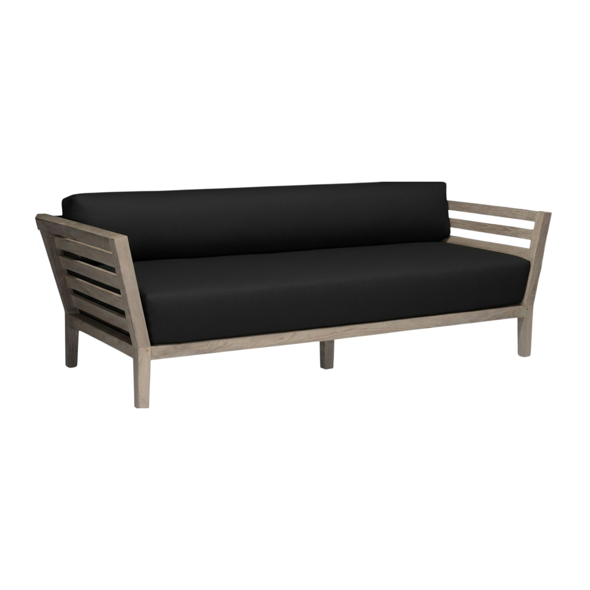 Romeo QuickShip Weathered Teak Outdoor Sofa