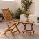 Skipper Square Teak A-Grade Outdoor Folding Side Table