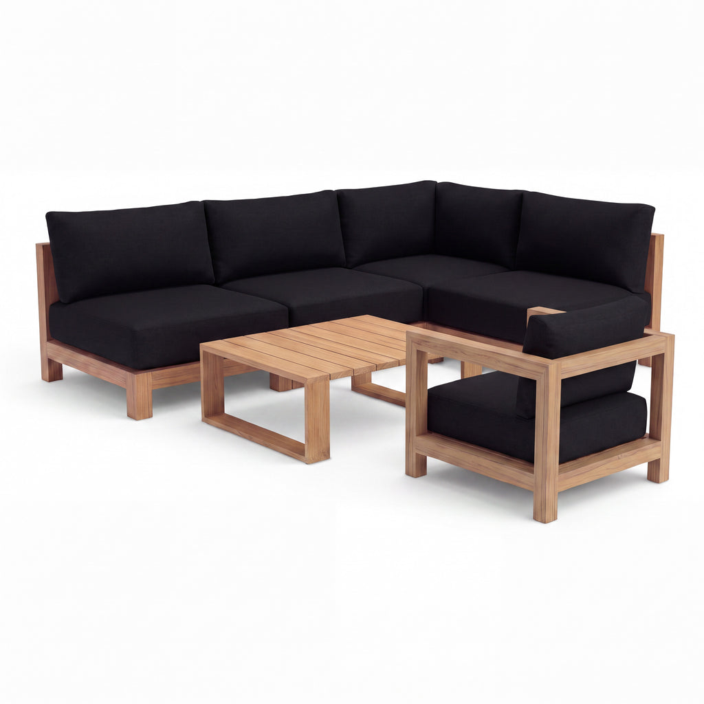 Ibiza (Ready To Ship) Teak A-Grade Sectional Lounge Set