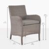 Cape cod wicker dining arm chair taupe