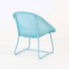 breeze outdoor wicker relaxing chair blue back angle view