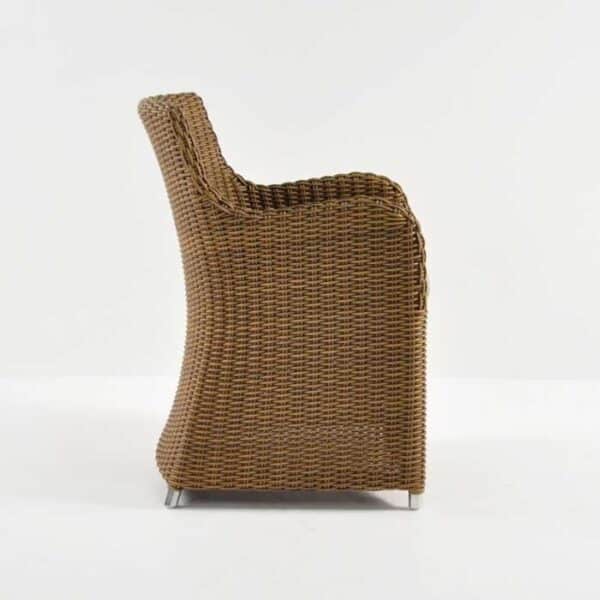 moni wicker dining chair sand side view