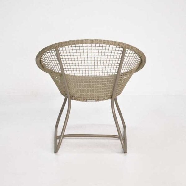 pietro outdoor wicker chair back view