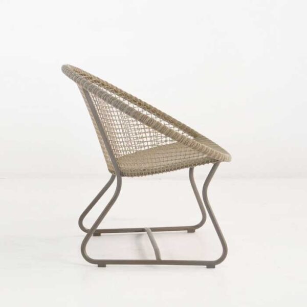 pietro outdoor wicker chair side view