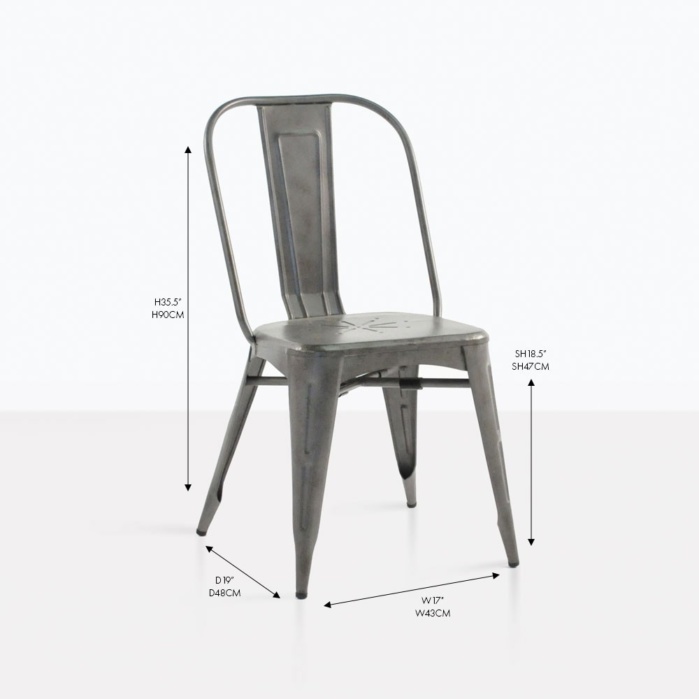 Alix Aluminum Modern Dining Chair | | Teak Warehouse