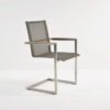 Bruno Stainless Steel Dining Chair (Taupe)-0