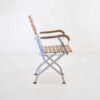 cafe teak folding chair-2