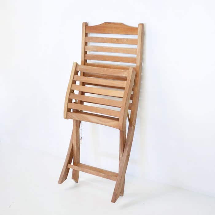 Cardive Teak Folding Side Dining Chair| Outdoor Seating | Teak Warehouse