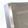 stainless steel outdoor chair closeup