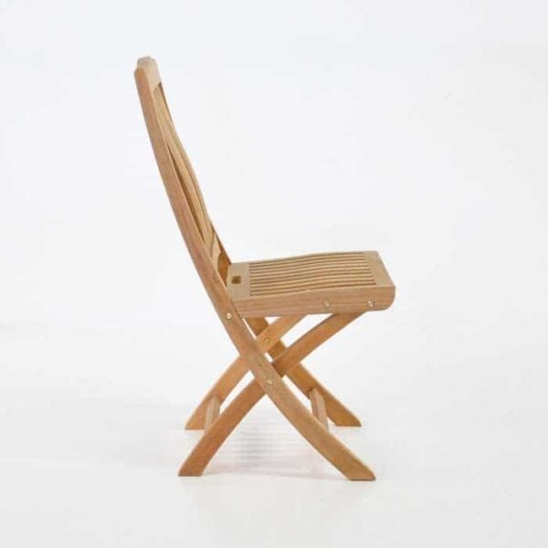 Kensington Teak Folding Side Chair| Outdoor Patio Dining | Teak Warehouse