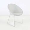 Metro Outdoor Wicker Dining Chair (White)-0