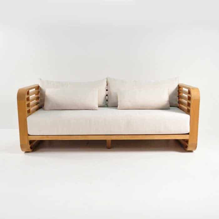 Ocean Teak Outdoor Sofa | Deep Seating Patio Couch | Teak Warehouse