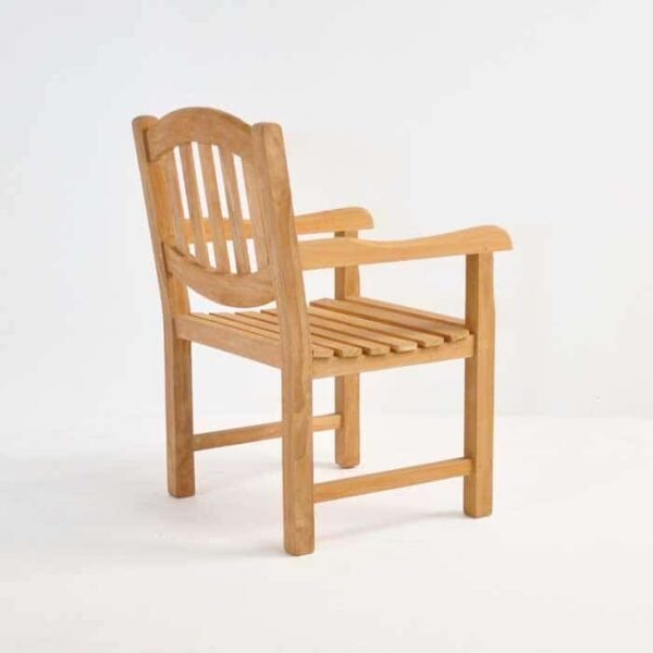 Terrace furniture - ovalback dining armchair back view