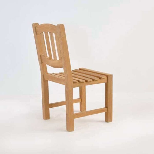 Terrace furniture - ovalback dining side chair back view