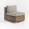 Paulo Outdoor Wicker Sectional Center (Sand)-0