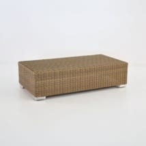 Paulo Rectangle Outdoor Wicker Coffee Table (Sand)-0