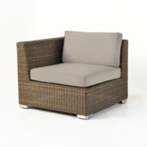 Paulo Outdoor Wicker Sectional Right (Sand)-0