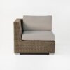 contemporary wicker chair with cushions