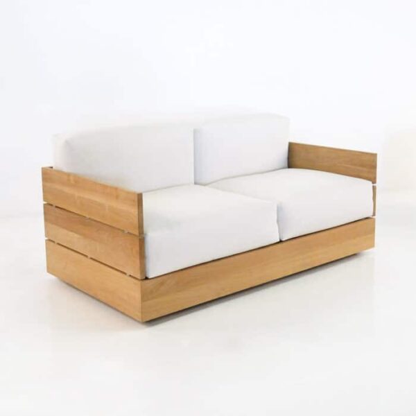 Patio furniture - Soho Teak Outdoor Loveseat-0
