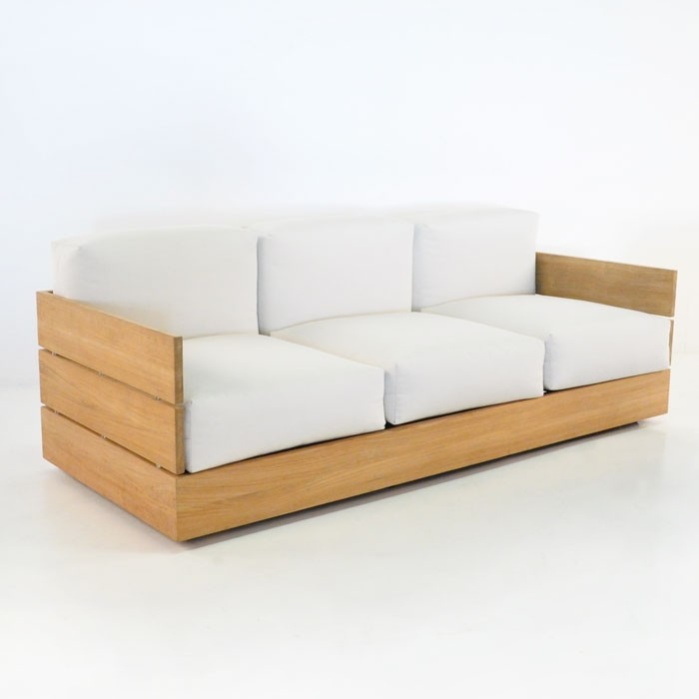 Patio furniture - Soho Teak Outdoor Sofa-0