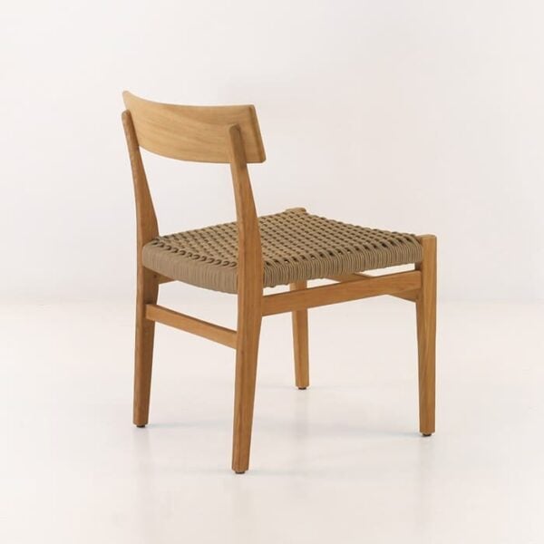 teak dining chair with soft seat