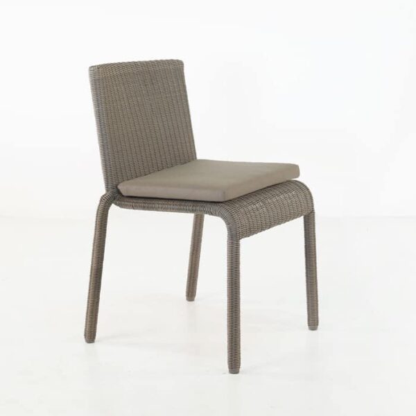 Zambezi Wicker Stacking Dining Chair (Pebble)-0