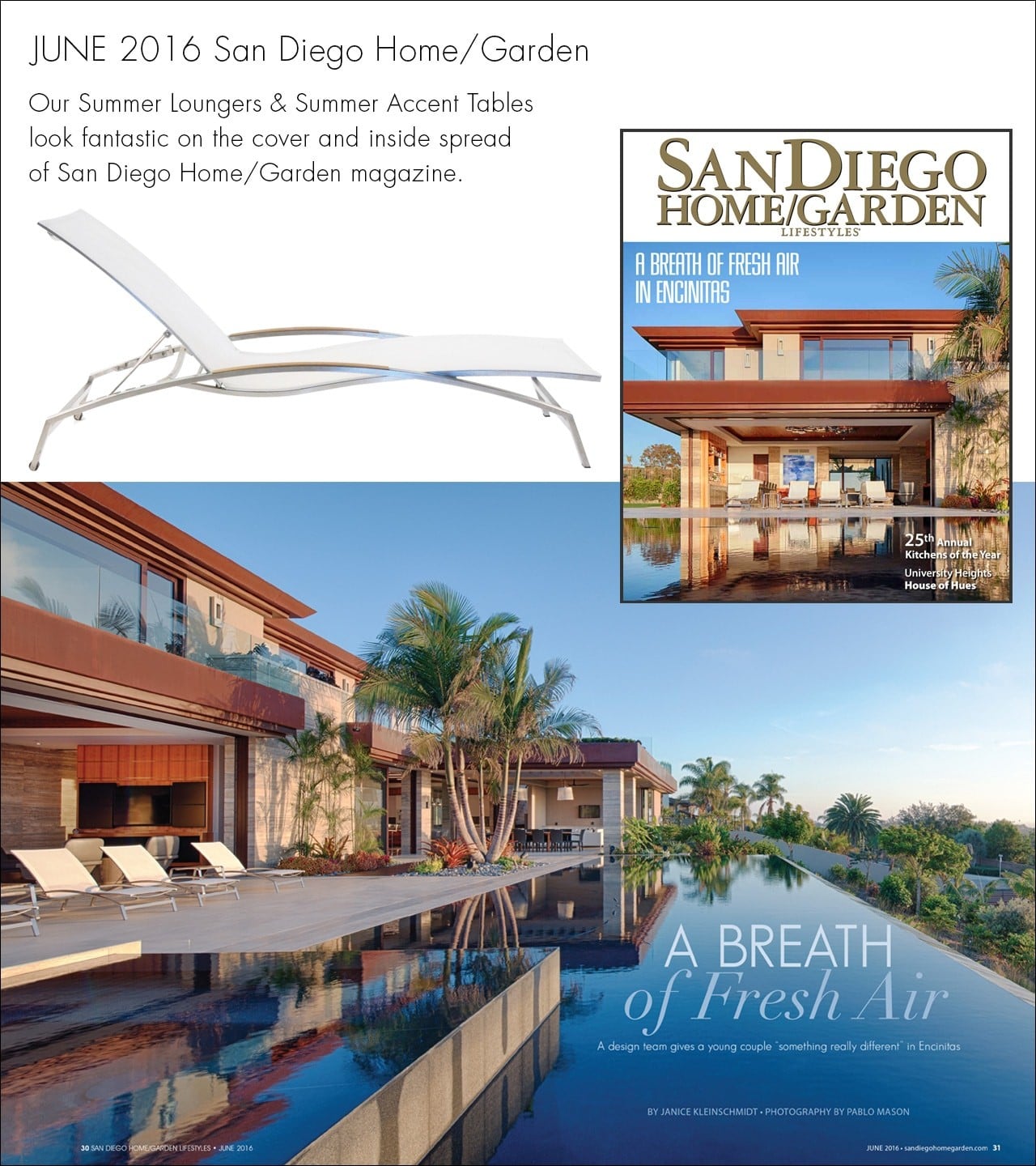 Summer Stainless Steel White Sun Lounger featured in San Diego Home Garden