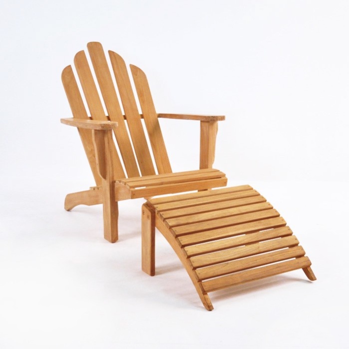Teak Adirondack Chair Set-0