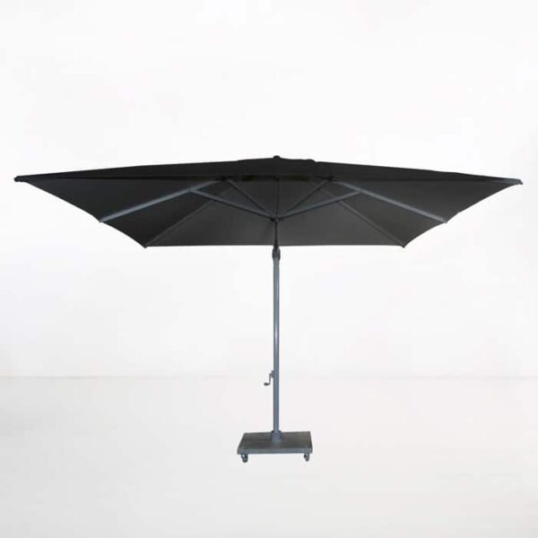 antigua 10ft cantilever umbrella black front view