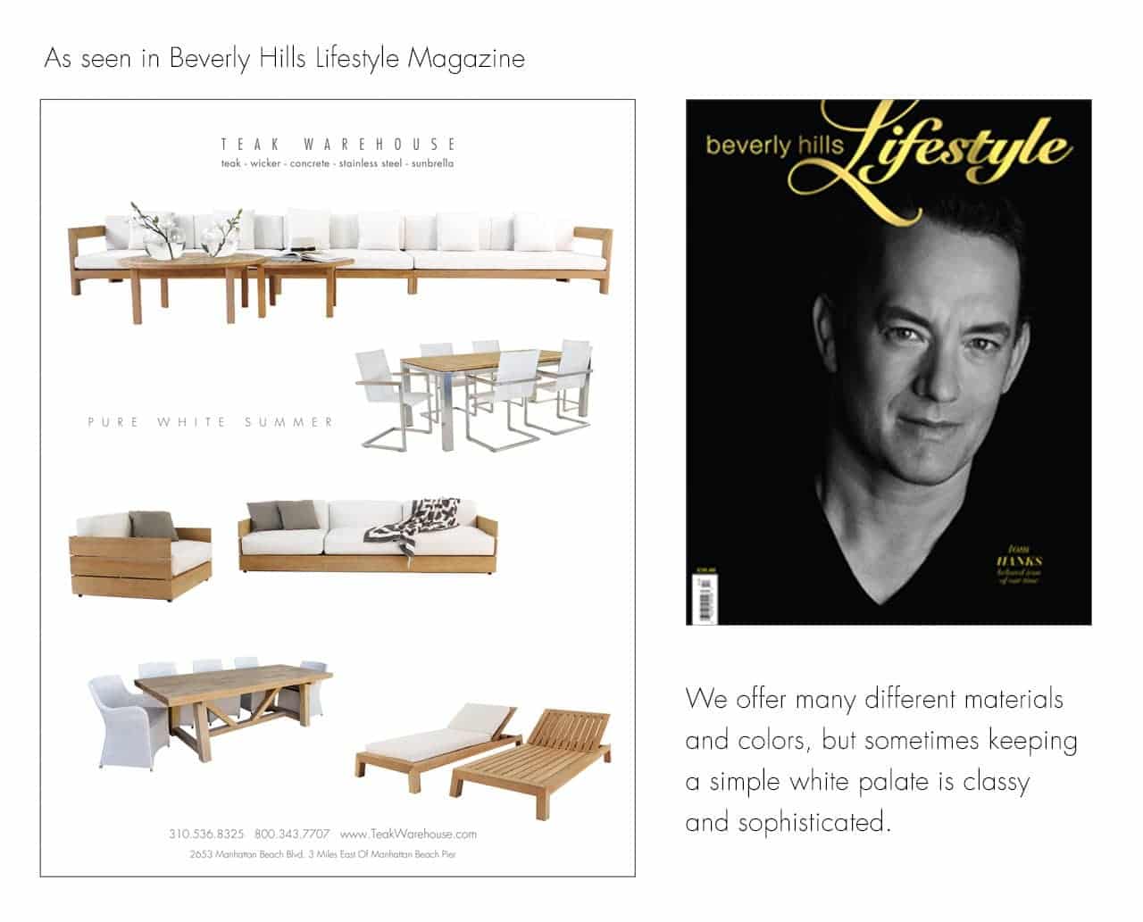 Featured in Bevery Hills Lifestyle Magazine