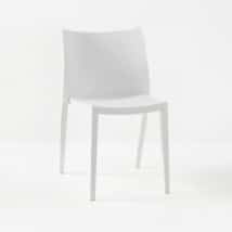 Box Outdoor Dining Chair in Polypropylene (White)-0