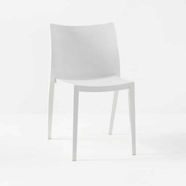 box side chair white