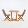 Set Teak Dining | Cayman Teak Table with 2 Prego Chairs-0