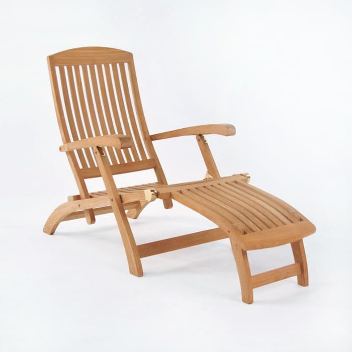 classic teak steamer chair