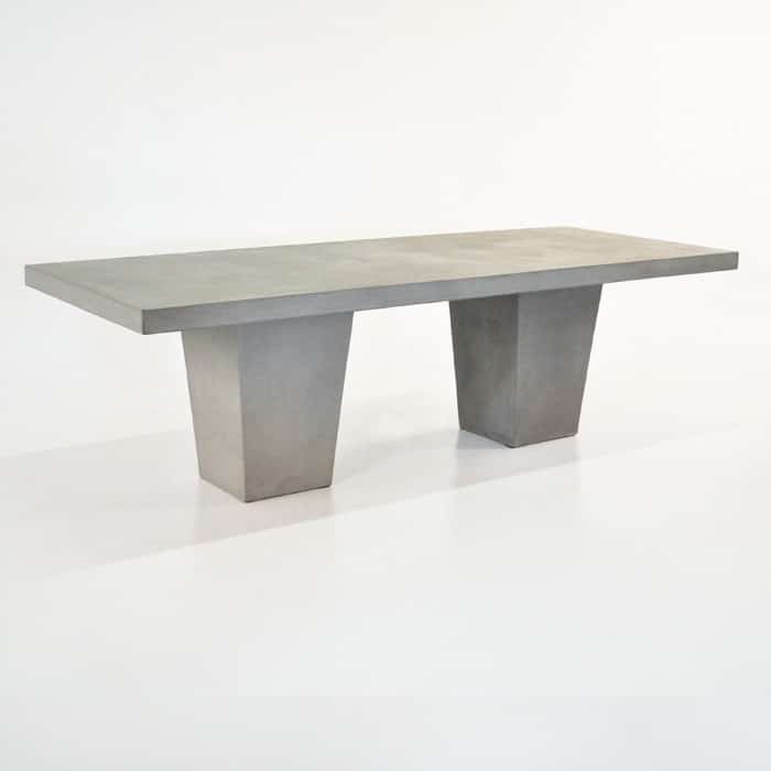 Concrete Dining Set | Concrete Table with 8 Alix Chairs | Teak Warehouse
